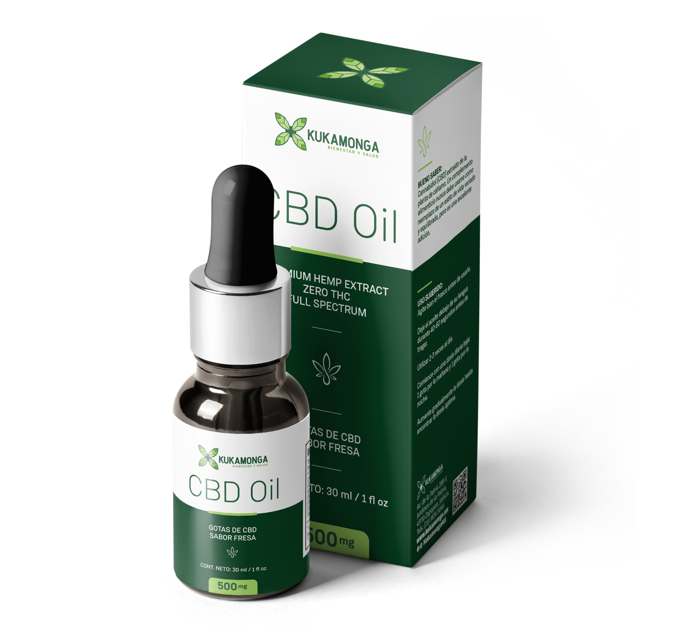  CBD  Oil 500 mg  30 ml Kuka CBD  by Kukamonga